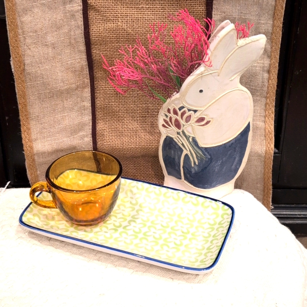 Torre & Tagus Kiri Collection Porcelain Contemporary Tray